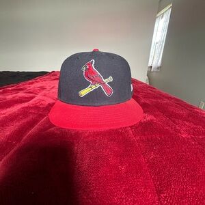 Worn once.  Excellent condition.  Fitted Cardinals Hat.